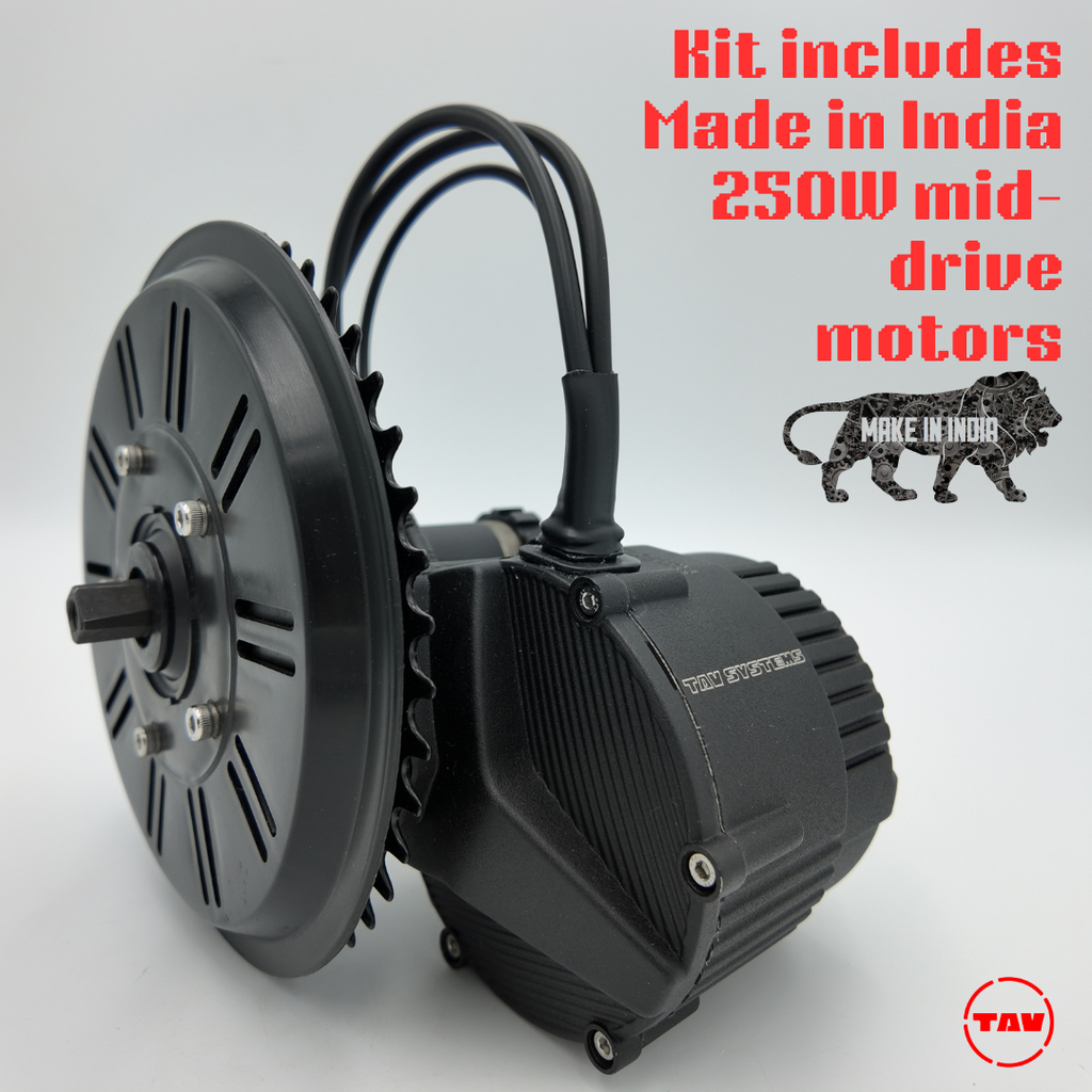 TAV Mid-Drive Conversion Kit with LED Display – 36V 250W