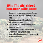 TAV Mid-Drive Conversion Kit with LED Display – 36V 250W