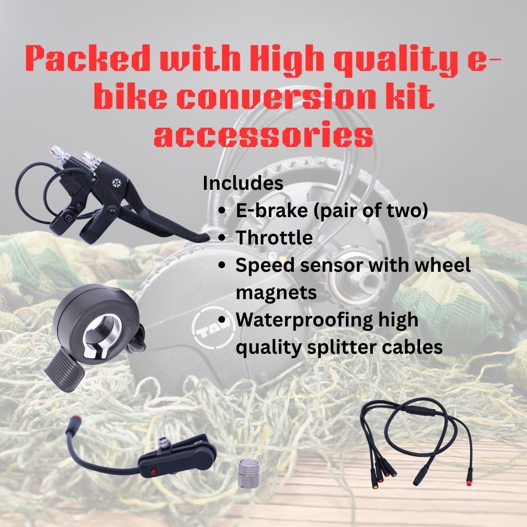 TAV Mid-Drive Conversion Kit with LED Display – 36V 250W